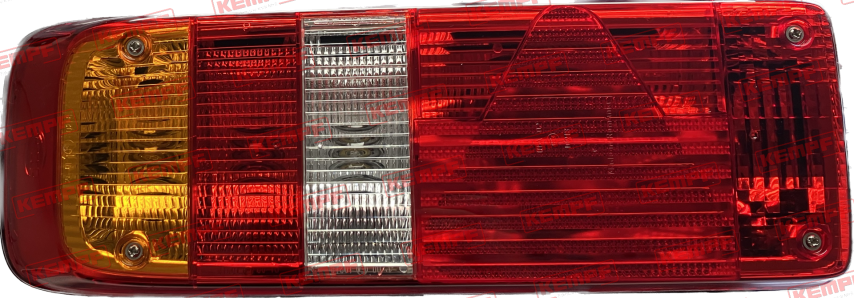 96319 Kempf Rückleuchte, links, mit Seitenmarkierungsleuchte, 7-pol. Zentralstecker + 2-pol. für Rückfahrscheinwerfer